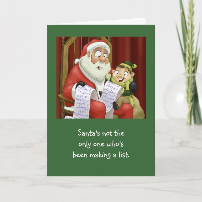 The Christmas List (Card) Holiday Card (Front)