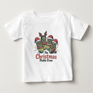 The Christmas Pickle Crew Pickle Lovers Santa Xmas Baby T-Shirt