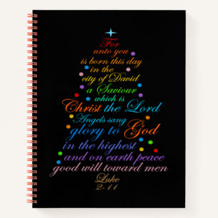 The Christmas Story Bible Verse Notebook