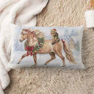 The Christmas Team- Maggie and Nari Lumbar Pillow