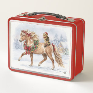 The Christmas Team- Maggie and Nari Metal Lunch Box