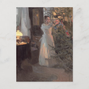 The Christmas Tree, 1910 Holiday Postcard