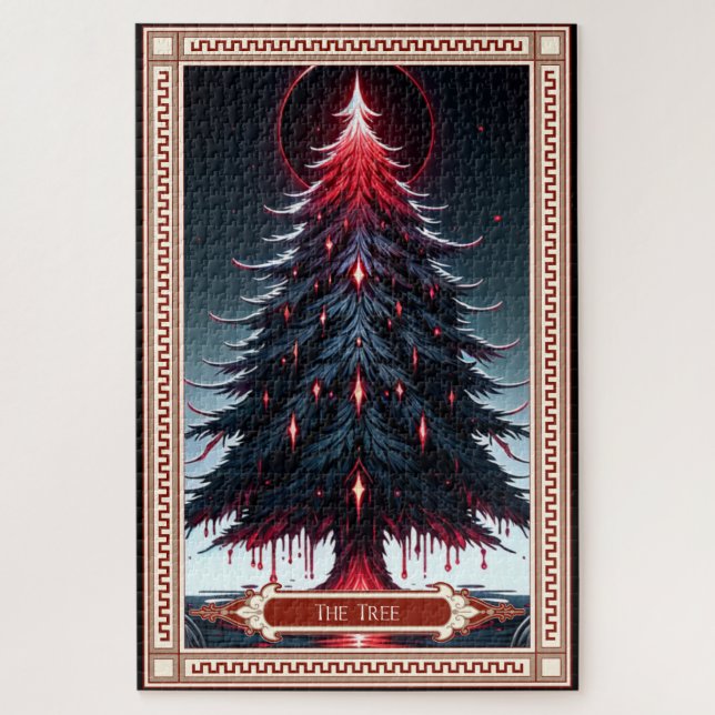 The Christmas Tree Tarot Card Jigsaw Puzzle (Vertical)