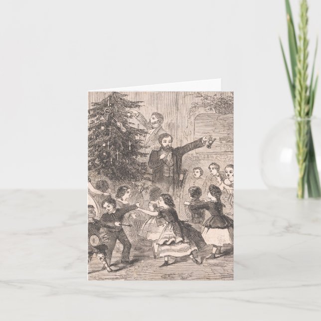 The Christmas Tree | Winslow Homer Holiday Card (Front)