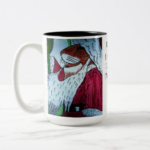 THE CHRISTMAS VISITER POEM Two-Tone COFFEE MUG