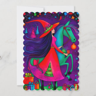 The Christmas Witch 14 design Holiday Card