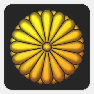 The Chrysanthemum Crest Square Sticker