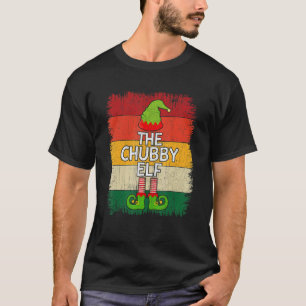 The Chubby Elf Matching Group Christmas Party Paja T-Shirt
