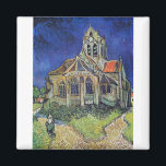 The Church at Auvers 1890 by Vincent van Gogh Magnet<br><div class="desc">Vincent Willem van Gogh (Dutch: [ˈvɪnsɛnt ˈʋɪləɱ vɑŋ ˈɣɔx] (listen);[note 1] 30 March 1853 – 29 July 1890) was a Dutch Post-Impressionist painter who posthumously became one of the most famous and influential figures in the history of Western art. In a decade, he created about 2, 100 artworks, including around...</div>