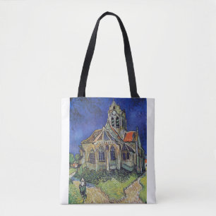 The Church at Auvers 1890 by Vincent van Gogh Tote Bag