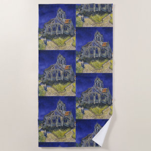 The Church at Auvers by Vincent van Gogh Beach Towel