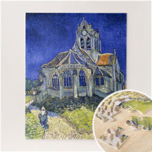 The Church at Auvers,  by Vincent Van Gogh 