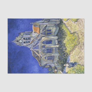 The Church at Auvers, by Vincent Van Gogh Tissue Paper