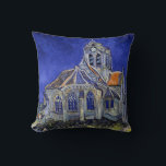 The Church at Auvers, Van Gogh Throw Pillow<br><div class="desc">Vincent Willem van Gogh (30 March 1853 – 29 July 1890) was a Dutch post-impressionist painter who is among the most famous and influential figures in the history of Western art. In just over a decade, he created about 2, 100 artworks, including around 860 oil paintings, most of which date...</div>