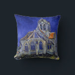 The Church at Auvers, Van Gogh Throw Pillow<br><div class="desc">Vincent Willem van Gogh (30 March 1853 – 29 July 1890) was a Dutch post-impressionist painter who is among the most famous and influential figures in the history of Western art. In just over a decade, he created about 2, 100 artworks, including around 860 oil paintings, most of which date...</div>