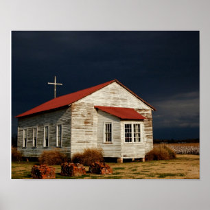 The Church at Frogmore Plantation [Art Print] Poster