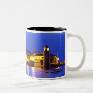 The church Eglise Notre Dame des Anges, our lady Two-Tone Coffee Mug