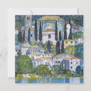 The Church in Cassone Gustav Klimt Poster
