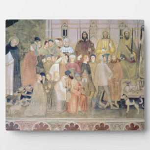 The Church Militant and Triumphant, detail, from t Plaque