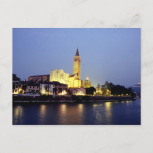 The church of Sant'Anastasia in Verona, Italy. Postcard