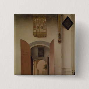 The Church of St. Laurens, Alkmaar, 1661 2 Inch Square Button