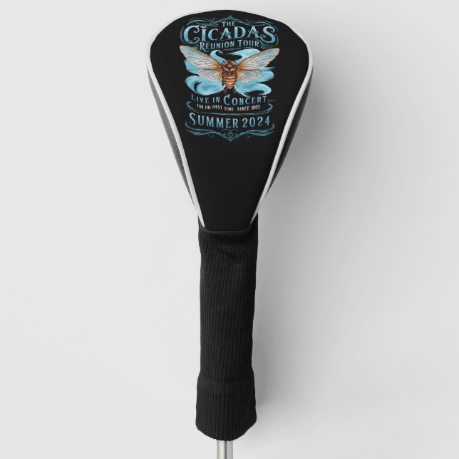 The Cicada Reunion U.S Tour 2024 Cicada Concert  Golf Head Cover (Front)