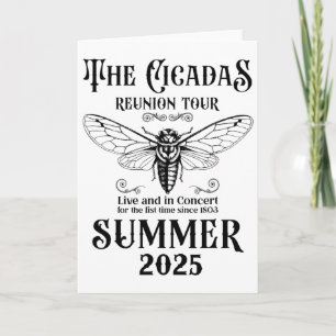 The Cicadas Reunion Tour Summer 2025 Entomologist  Card