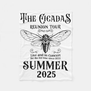 The Cicadas Reunion Tour Summer 2025 Entomologist Fleece Blanket