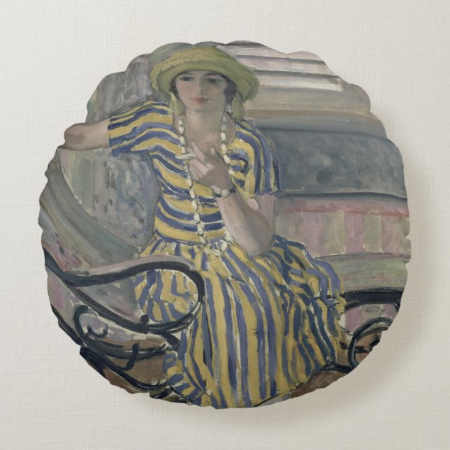 The Cigarette Round Pillow (Front)