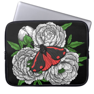 The cinnabar moth laptop sleeve