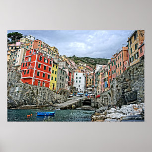 The Cinque Terre - Riomaggiore, Italy 24x36 Poster