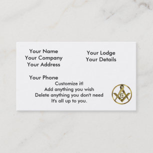 The Circle of Masons Business Card
