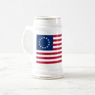 The Circle of Stars, American Flag by Betsy Ross Beer Stein