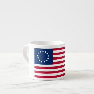 The Circle of Stars, American Flag by Betsy Ross Espresso Cup