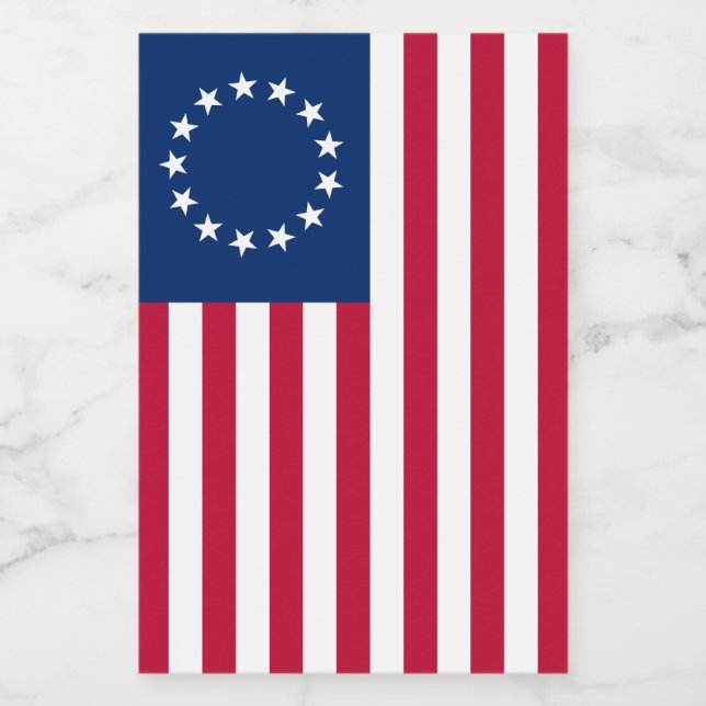 The Circle of Stars, American Flag by Betsy Ross Food Label (Single Label)