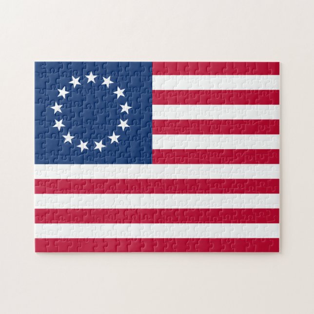 The Circle of Stars, American Flag by Betsy Ross Jigsaw Puzzle (Horizontal)