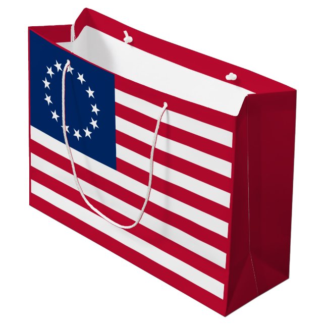 The Circle of Stars, American Flag by Betsy Ross Large Gift Bag (Front Angled)