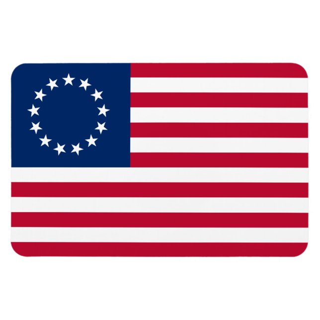 The Circle of Stars, American Flag by Betsy Ross Magnet (Horizontal)