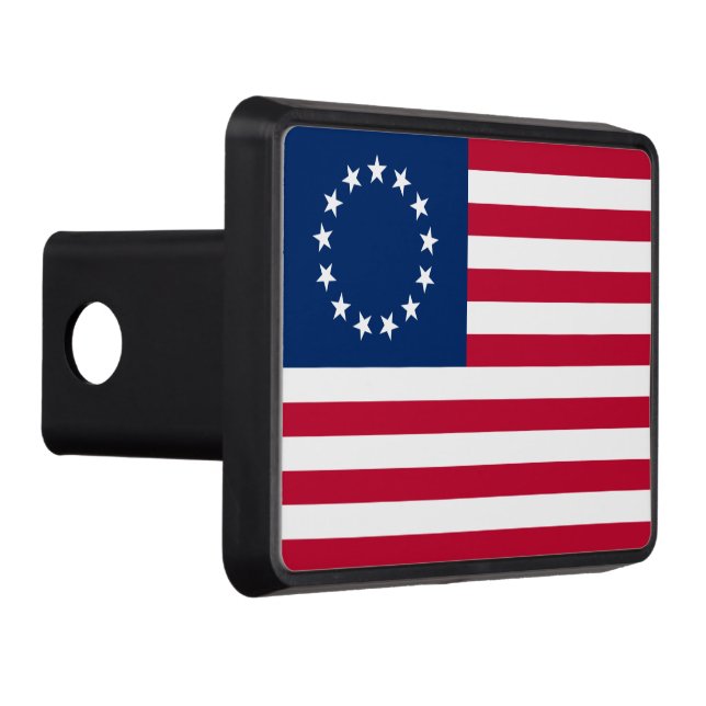 The Circle of Stars, American Flag by Betsy Ross Trailer Hitch Cover (Right)