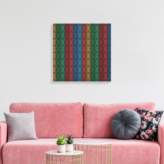 The Circles of Life Canvas Print (Insitu(LivingRoom))