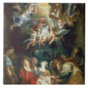 The Circumcision, c.1605 (oil on canvas) Tile