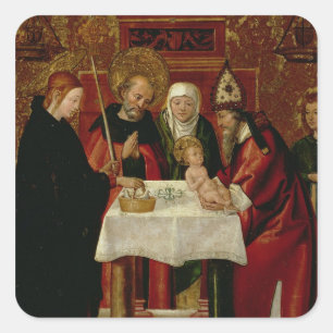 The Circumcision Presentation in the Temple Square Sticker