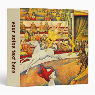 The Circus by Georges Seurat, Vintage Fine Art Binder