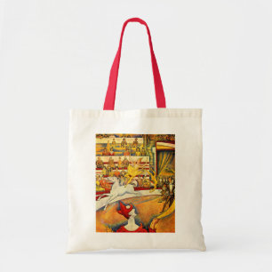 The Circus by Georges Seurat, Vintage Fine Art Tote Bag