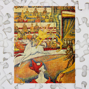 The Circus by Georges Seurat, Vintage Pointillism Jigsaw Puzzle