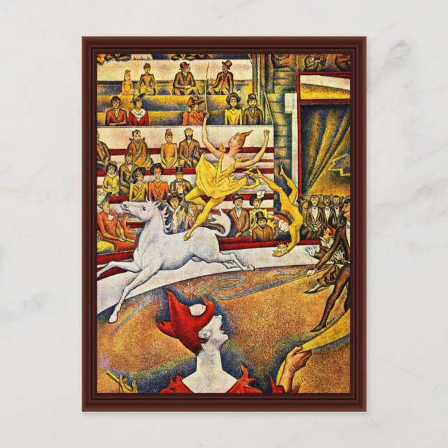 The Circus By Seurat Georges Postcard (Front)