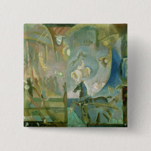 The Circus, c.1910 2 Inch Square Button