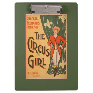 The Circus Girl Theatrical Poster #1 Clipboard