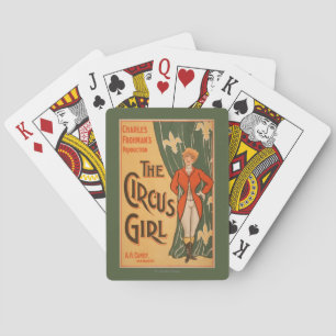 The Circus Girl Theatrical Poster #1 Playing Cards