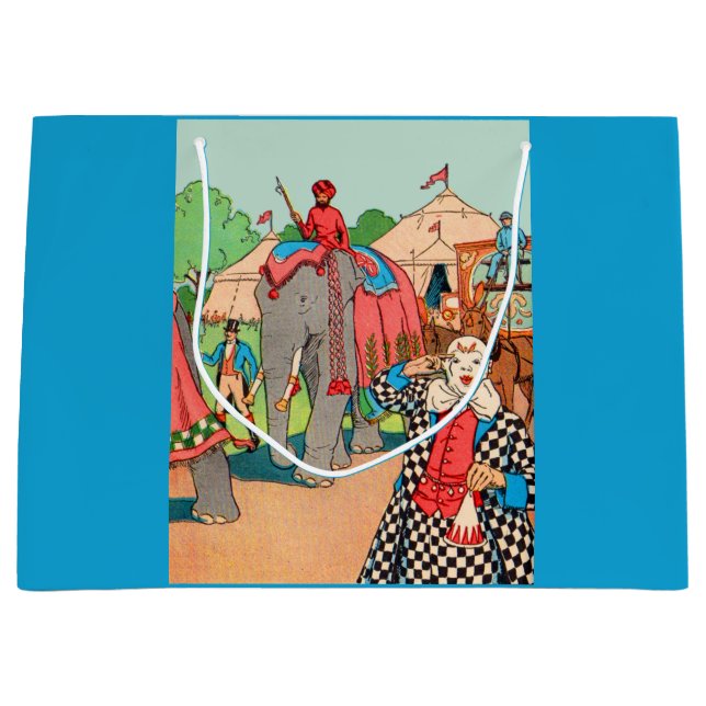The circus is coming to town large gift bag (Front)